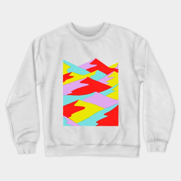 Layered Mountain Cake Crewneck Sweatshirt by Emily Lynn Perelman